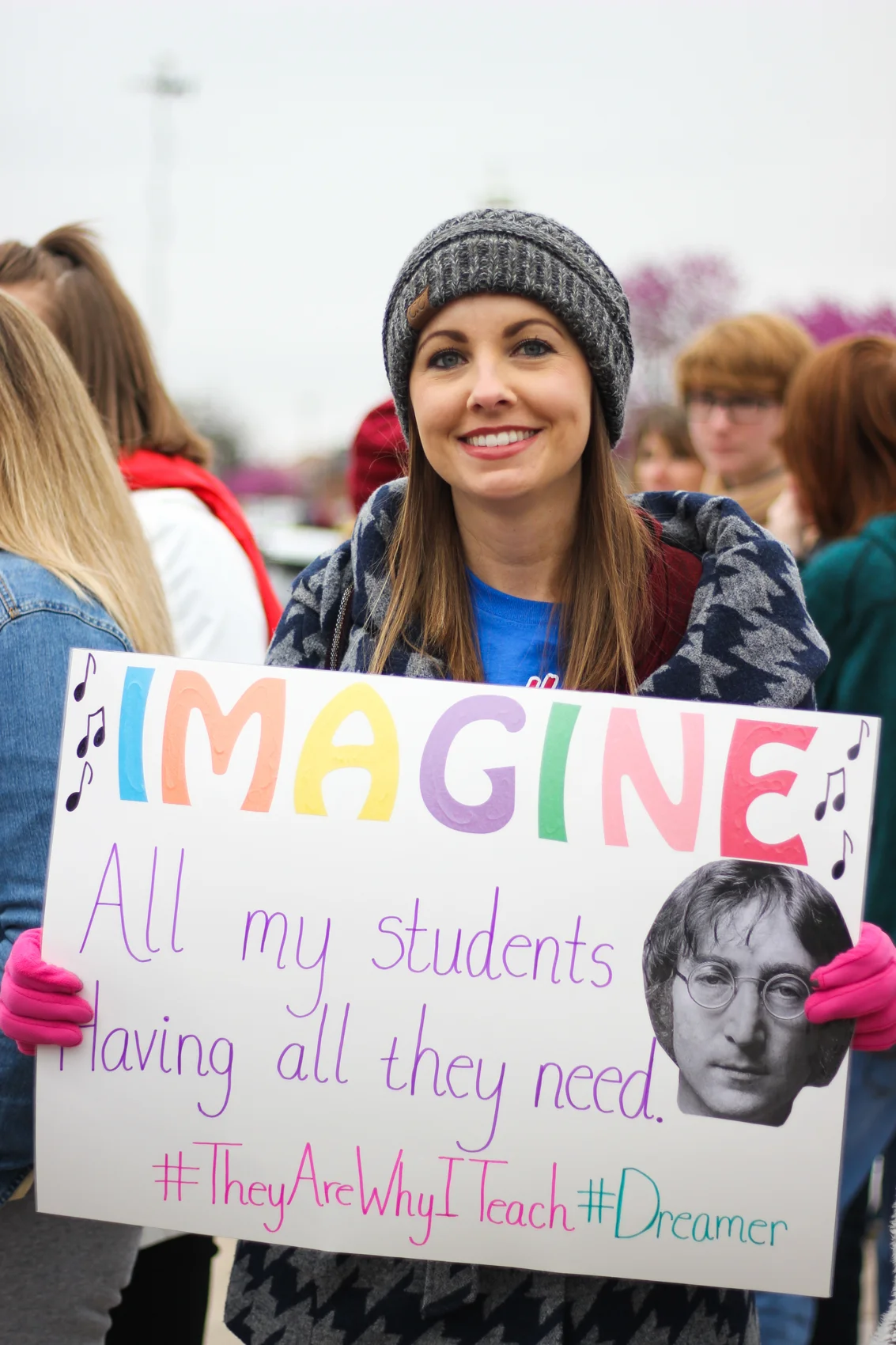 “We need more funding for education. I would gladly give up my raise if my kids could have more in the classroom. In our classroom, we need new desks, new chairs, books. Basic things like that. Copy paper, even. I just want people to know that we’re here for the kids. It really has very little to do with our raise and more to do with funding for education.” —Megan Paris, 2nd grade teacher at Country Estates Elementary School