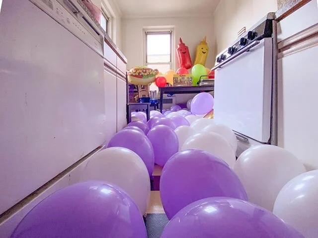 Behind the scenes preparing the birthday surprise for @dana_stirling - huge shoutout to one incredible human and the best roommate EVER @kelseykaygraham for ordering secretly a birthday surprise from amazon package by package! and helping me execute 