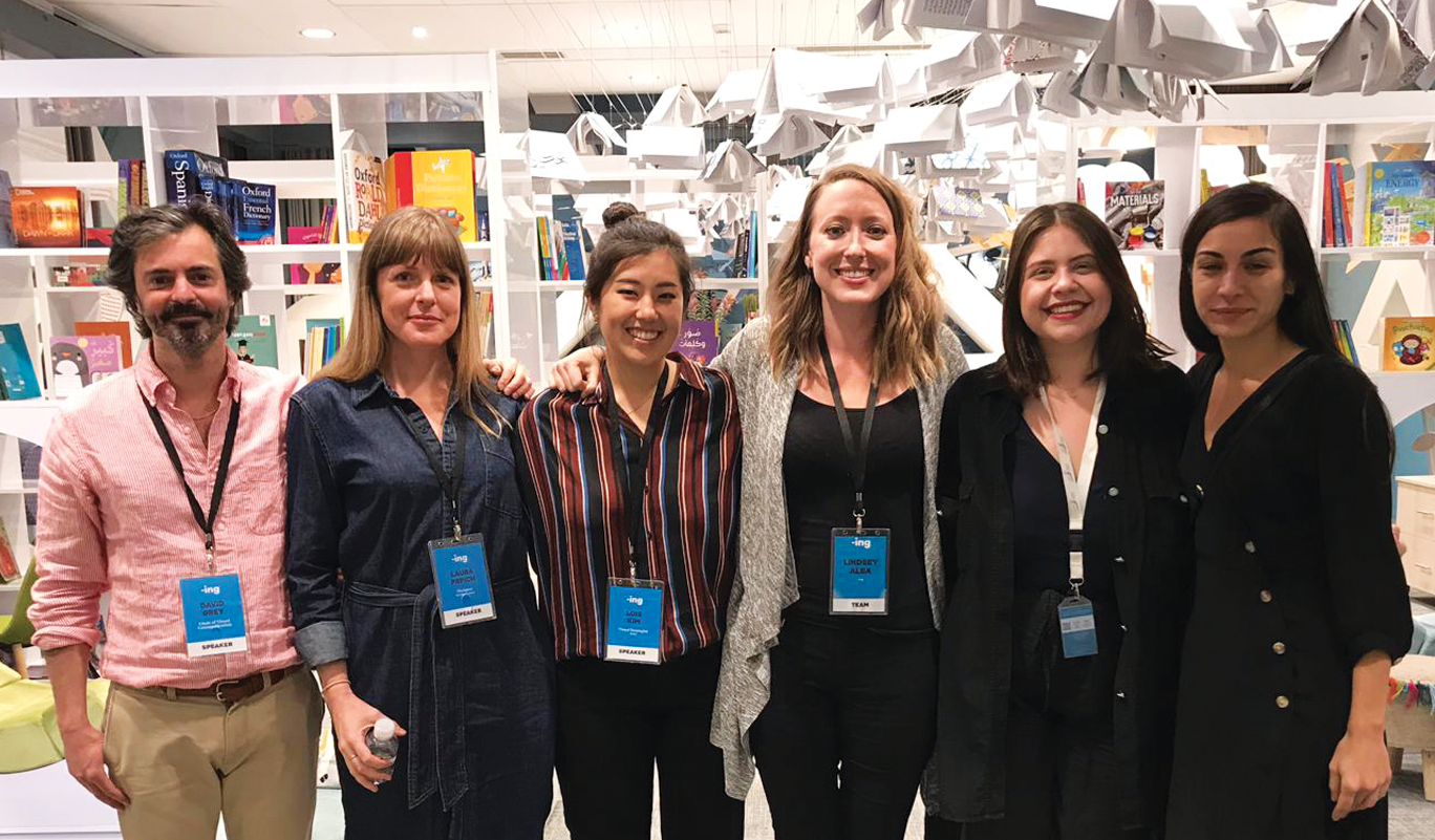 (L-R) David Grey (Endicott College), Myself, Lois Kim (NASA JPL), Lindsey Alba (-ing Creatives), Ashley Naim (Sheikh Abdullah Al Salem Cultural Centre), Ana Carabelea (-ing Creatives)