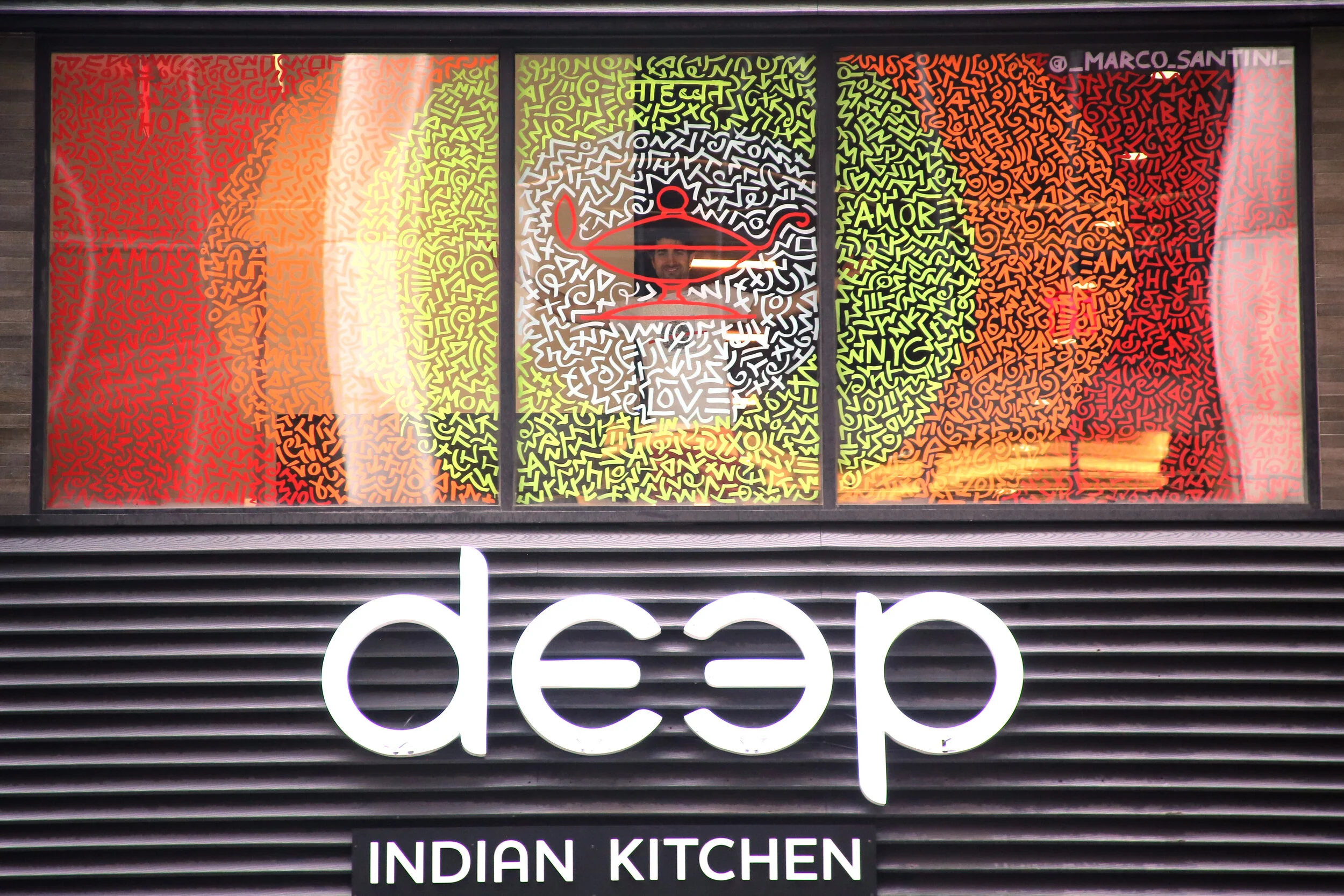 Deep Indian Restaurant Window by Marco Santini.JPG