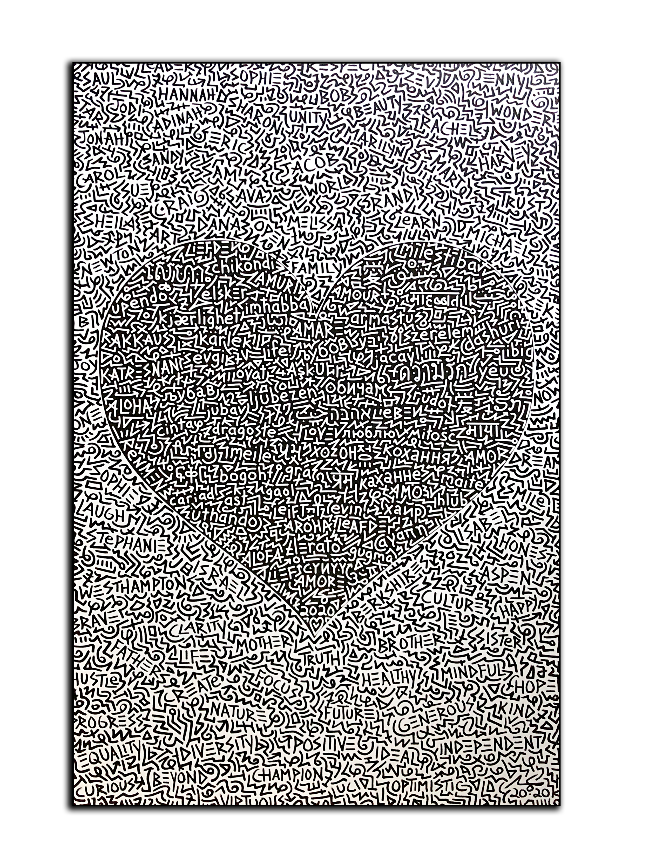 Black and White One Love Shadow.png