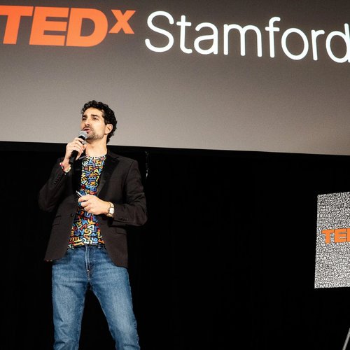 Marco speaking at TEDx