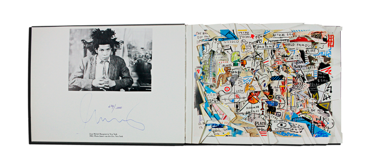 Basquiat illuminated book artwork