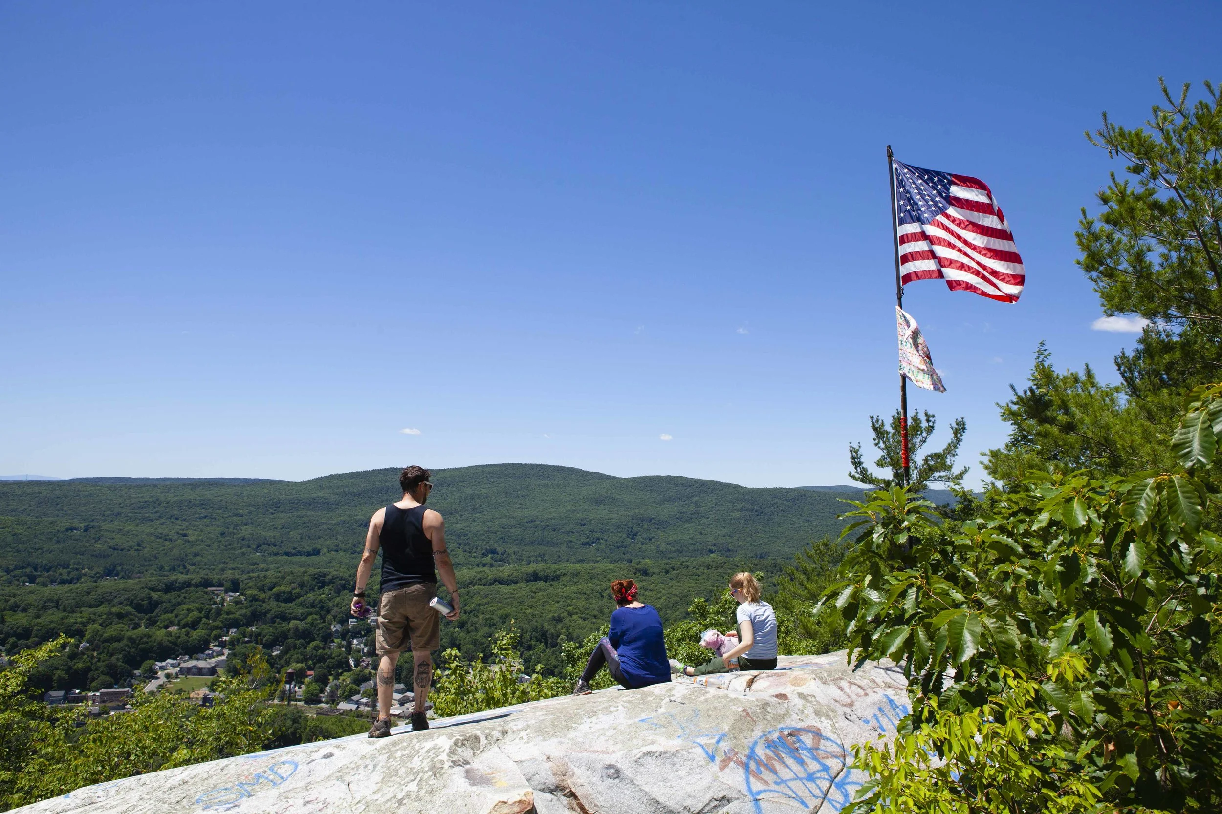 We made it to the top of Flag Rock after about a 2.5 mile hike. 