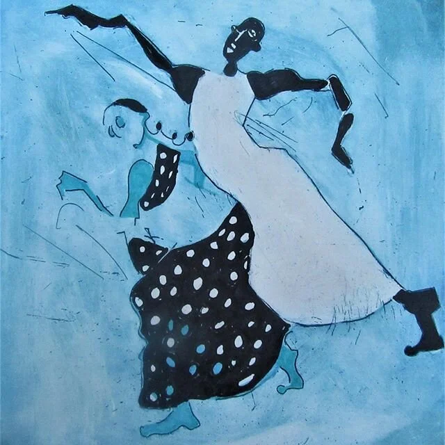 #day7  @jmadscott from @hotbedpress showing this #handcolouredetching stuck in #lockdown #stockportartgallery #prints #contemporaryprintmaking #lockdownart