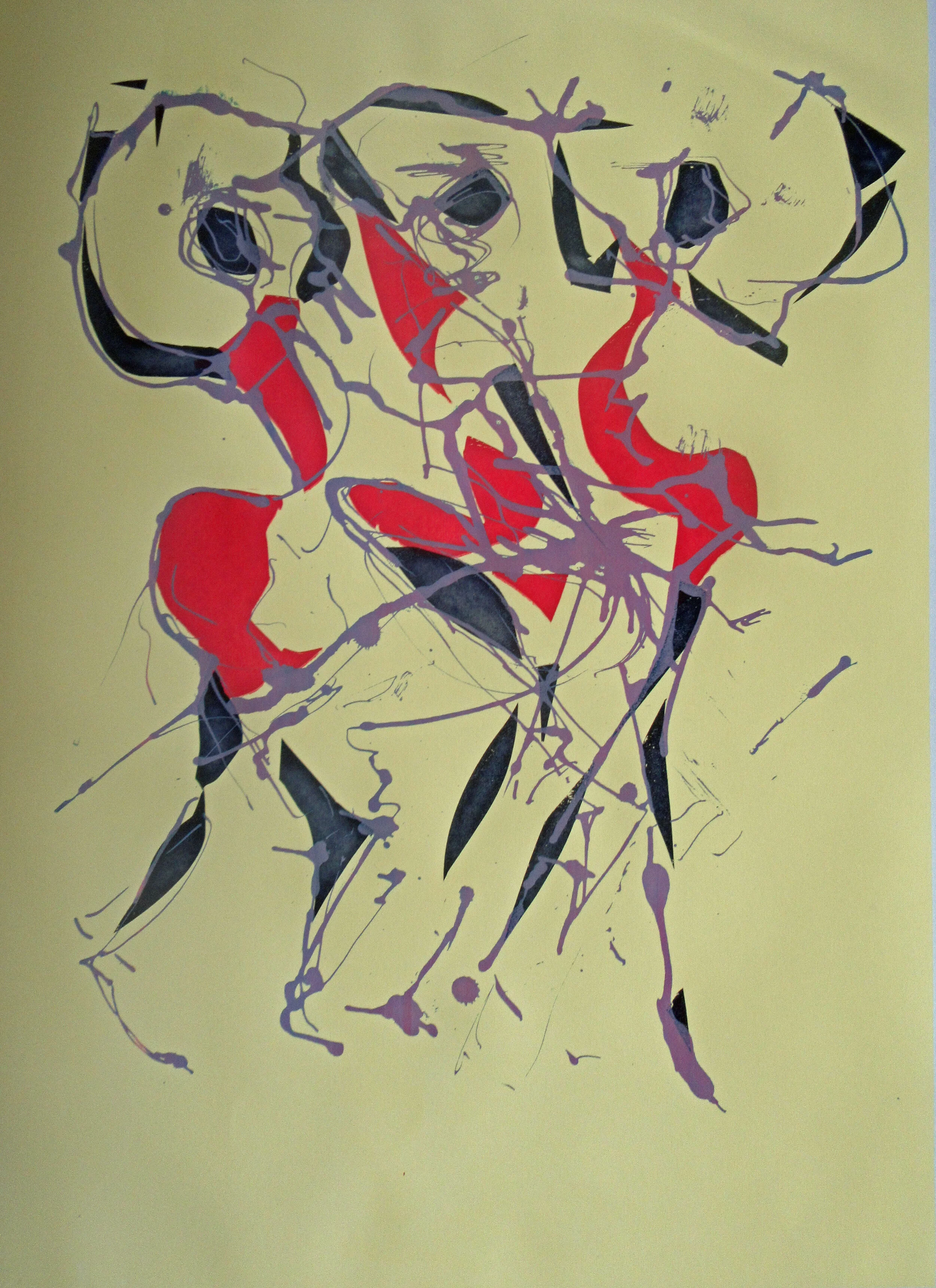 Stay Sharp - lemon and crimson