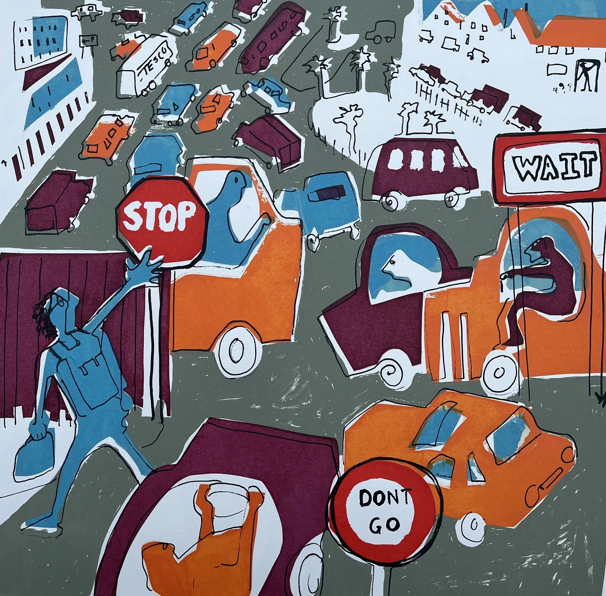Wait, Stop, Dont Go!   - grey
