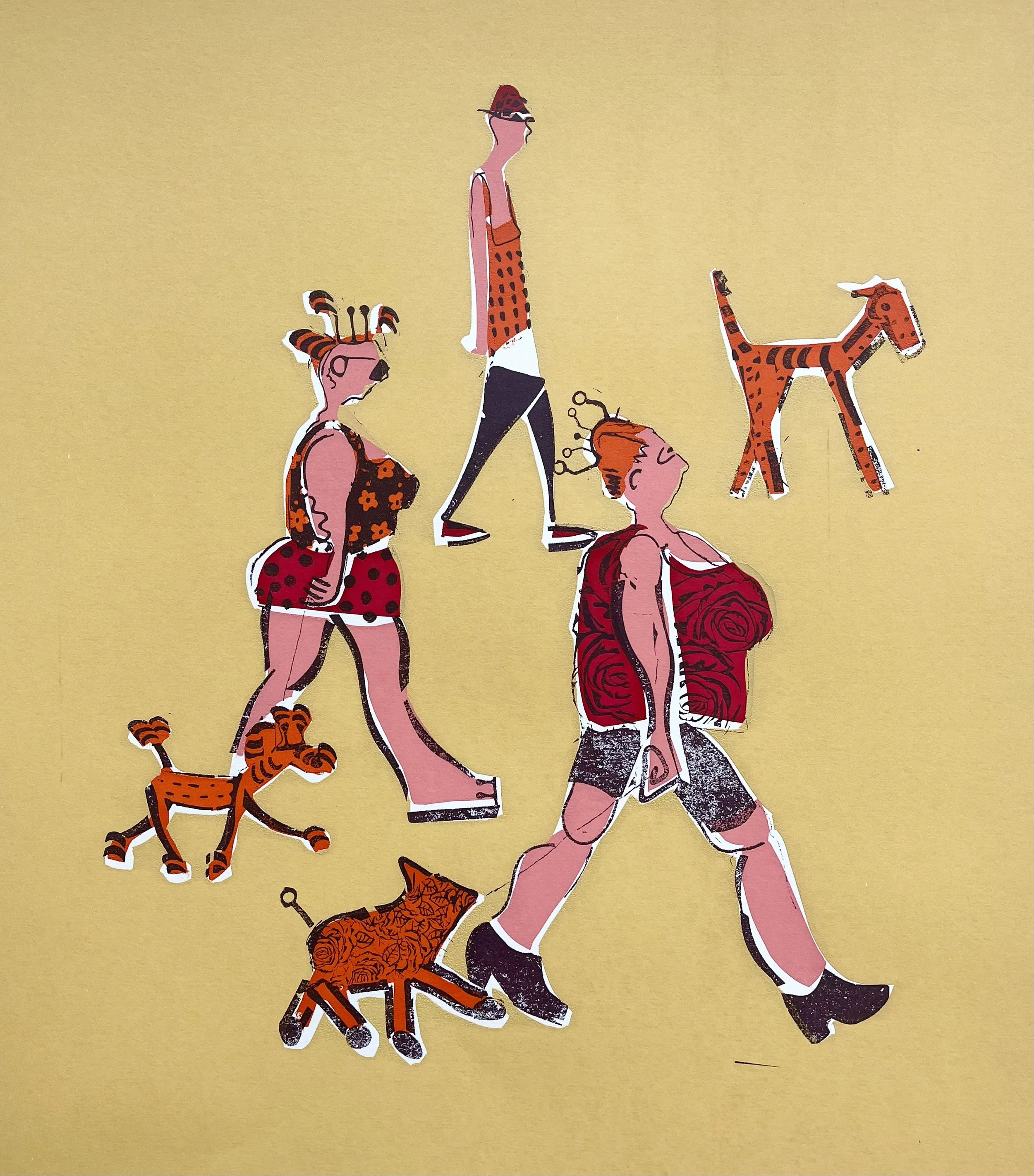 The Dogwalkers - ochre