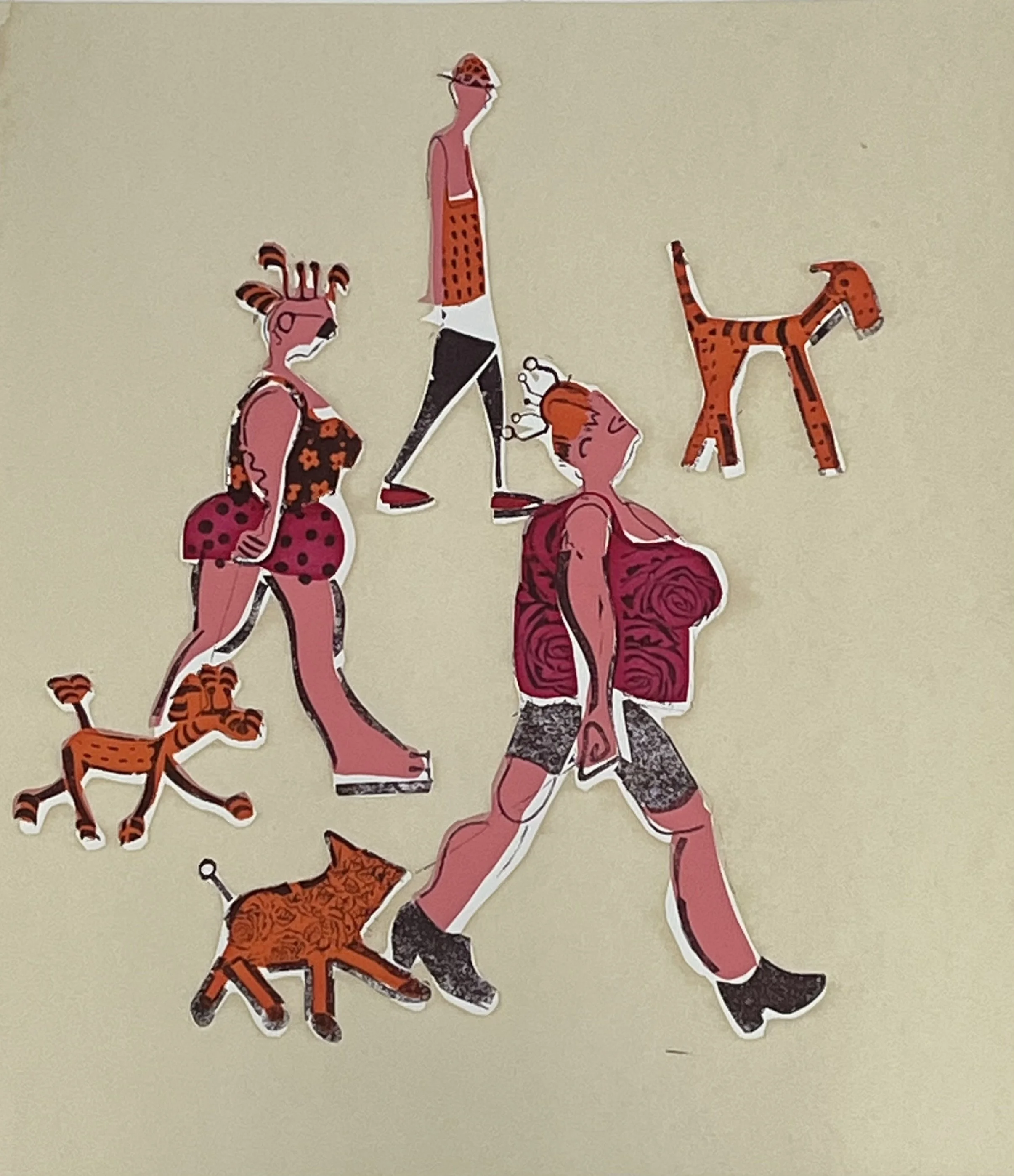 The Dogwalkers - beige