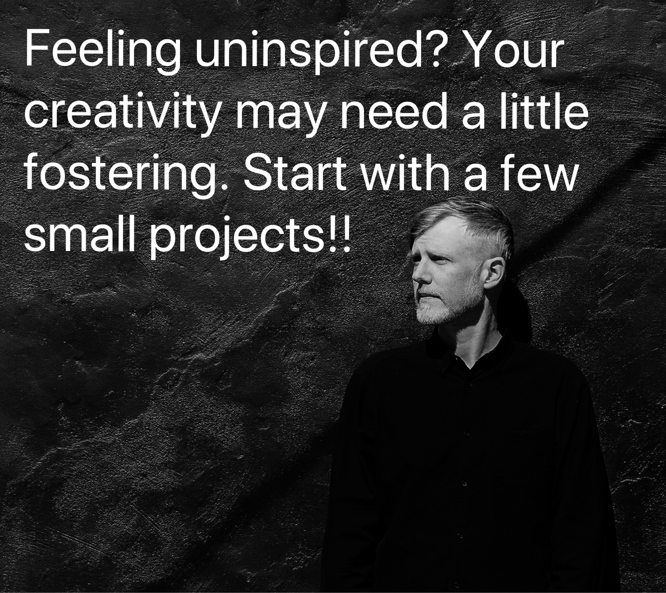 The definition of the word foster is as follows: to encourage or promote the development of something, typically something regarded as good. I think we can all agree that creativity is a positive attribute; one that’s in consistent, high demand throughout many fields. Yet, even the most creative among us can struggle to manage our abilities and foster new avenues of growth in respect to our own creativity. On an average day: I write. I practice the guitar. I compose and record music. I teach. Each of these tasks requires a different type of creativity from me and often at varying times due to my shifting schedule. Some days, one, maybe two of these things will come to me as easy as I think it should, with the others becoming more and more daunting as the day progresses. It can feel as if my well of creativity has run dry, allowing negative thoughts about myself to establish a foothold in my mind. How do we recharge our creative battery? I believe we should start with a small task that can be completed in a timely manner. Then move to the next. And repeat. It’s only when we look at the entirety of our day and what needs to be completed, that the panic sets in!