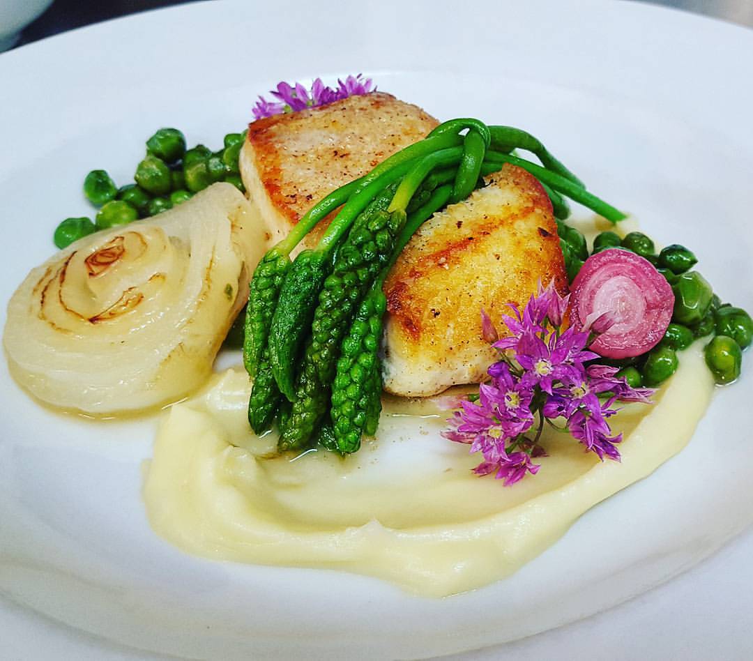 Bobby Brown <br/> Day Boat Halibut with Wild Asparagus