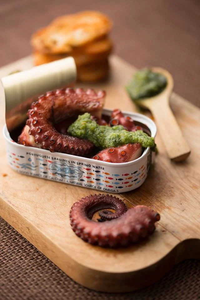 Francois de Melogue, Foods In Season <br/> Spanish Octopus Latas with Salsa Verde