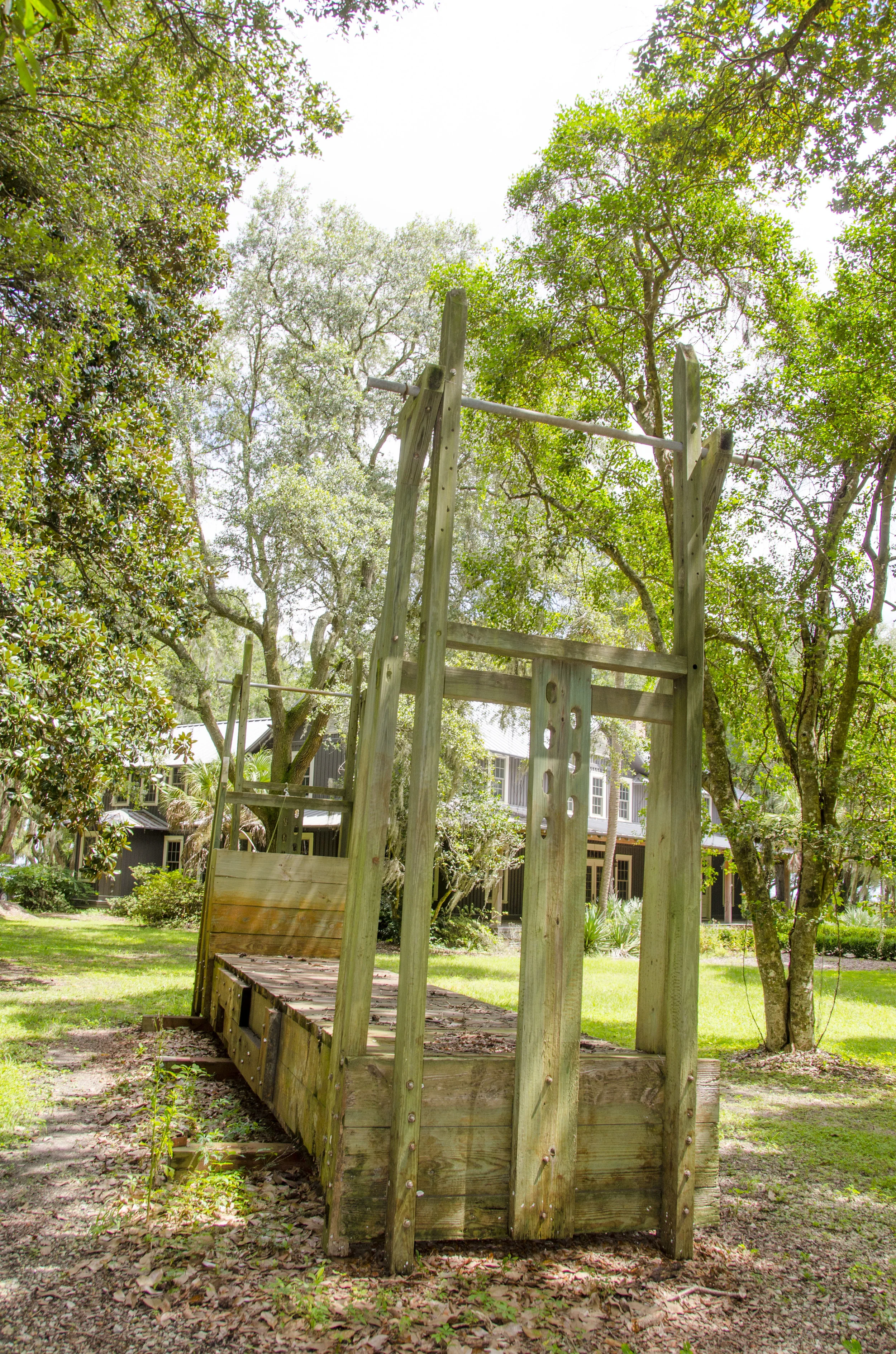 This rice trunk sits on the grounds of Santee Coastal Reserve WMA near the old Santee Gun Club clubhouse (which now provides offices for DNR staff).