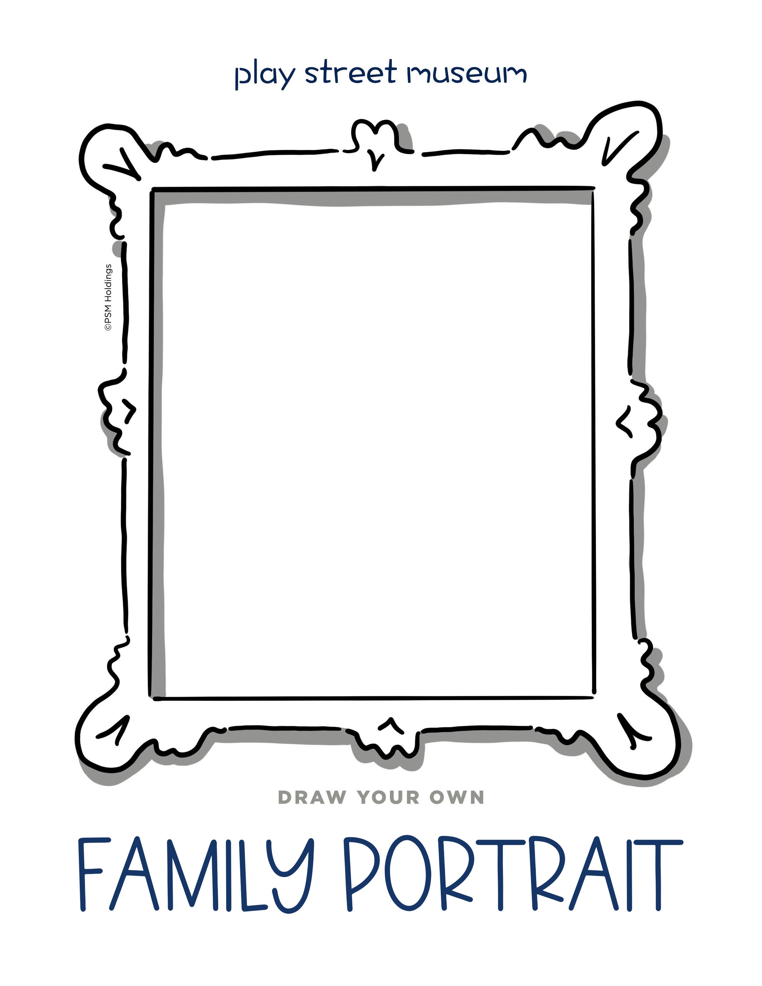 Draw Your Own Family Portrait- Free Printable — Play Street Museum