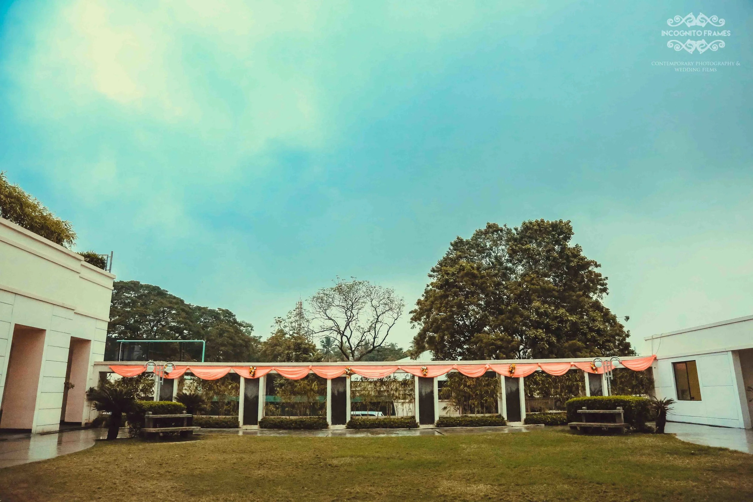 The beautiful open corridor at Greenpark, Chennai