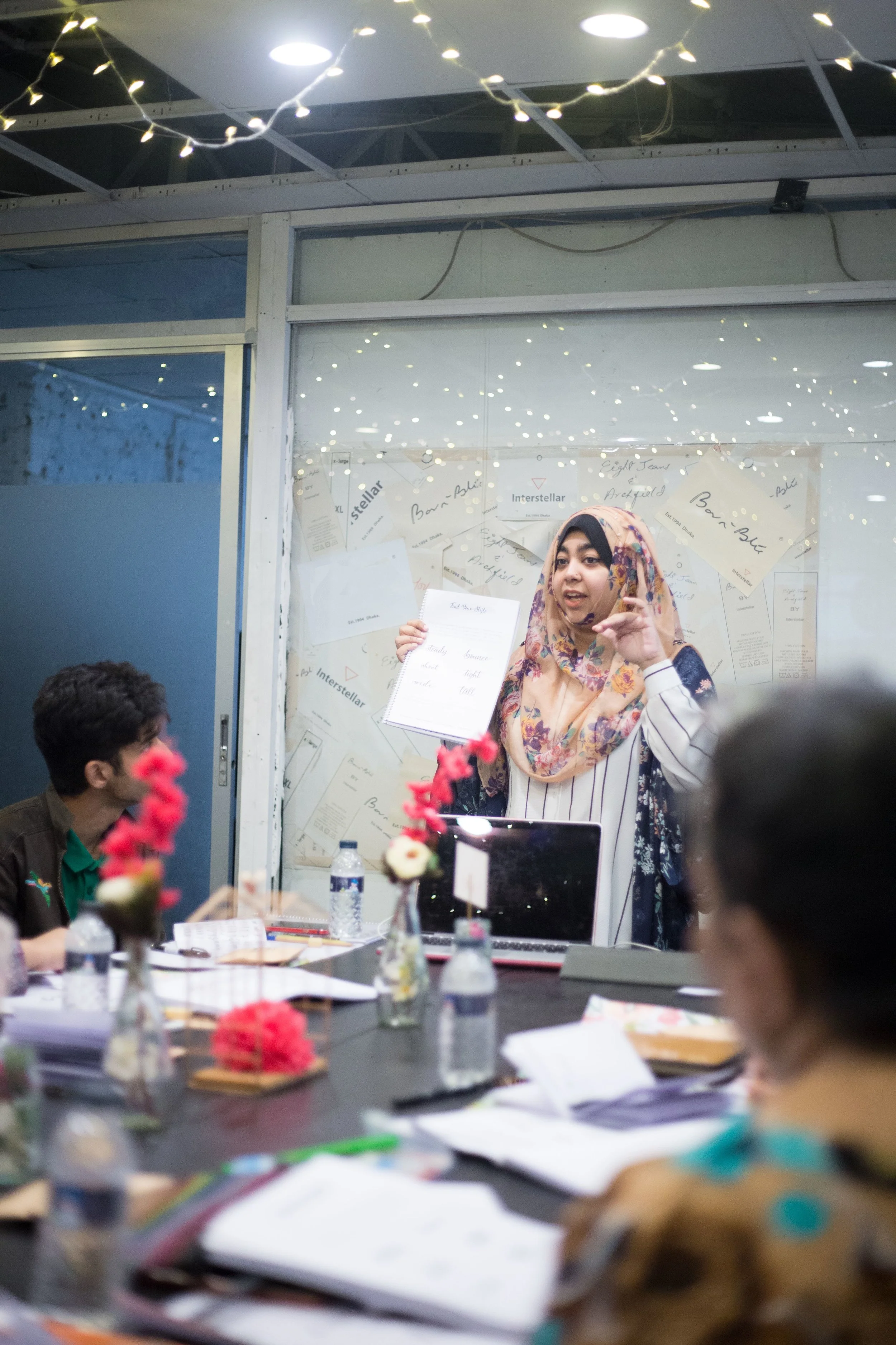 Pitching ideas to the “Made with Love” team.