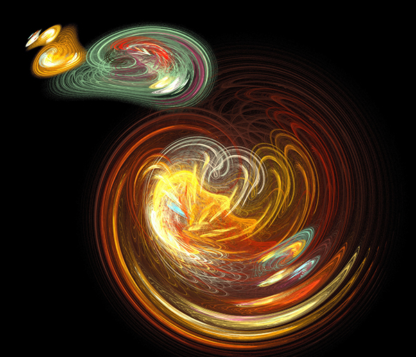 The origin of the universe as galaxies are created to fill the vast emptiness