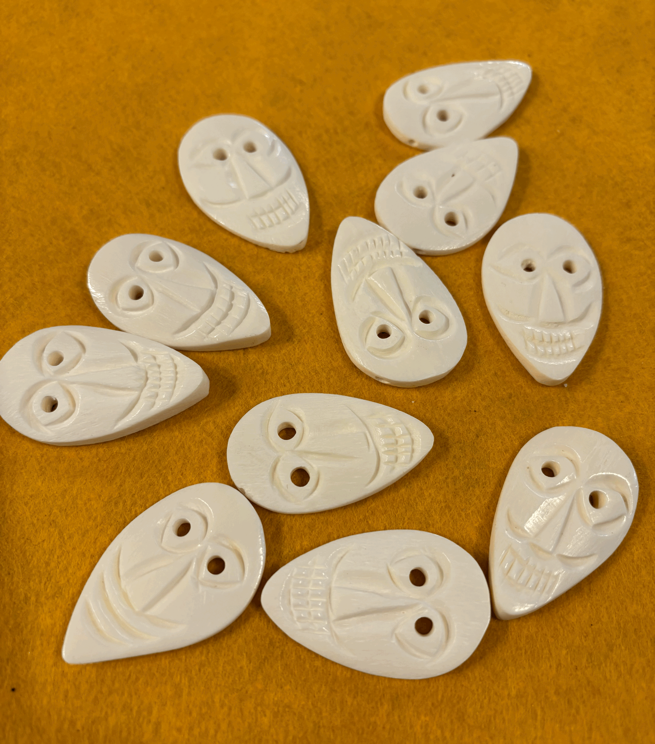 Bone Mask Bead