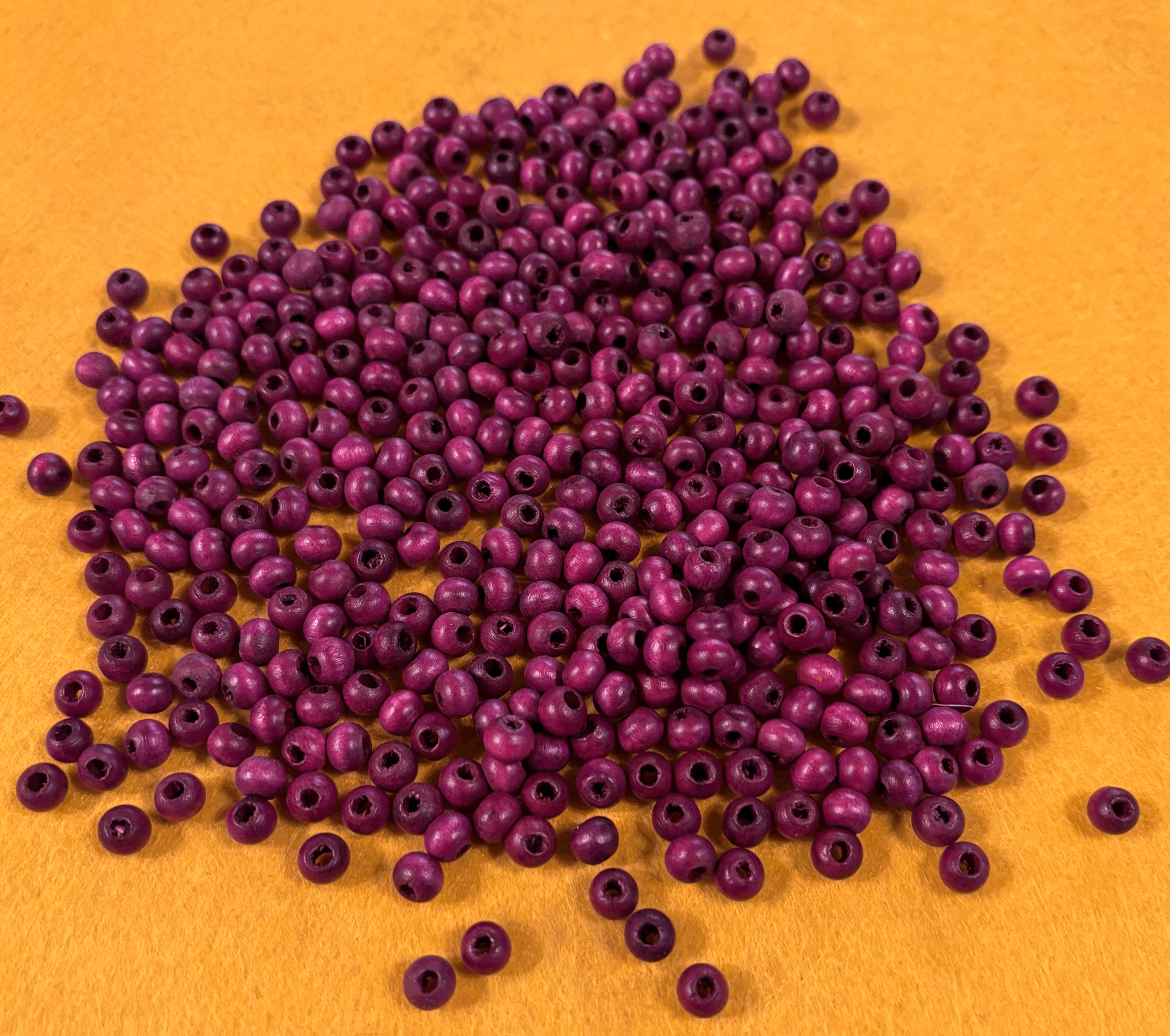 Boysenberry Mini Wood Beads
