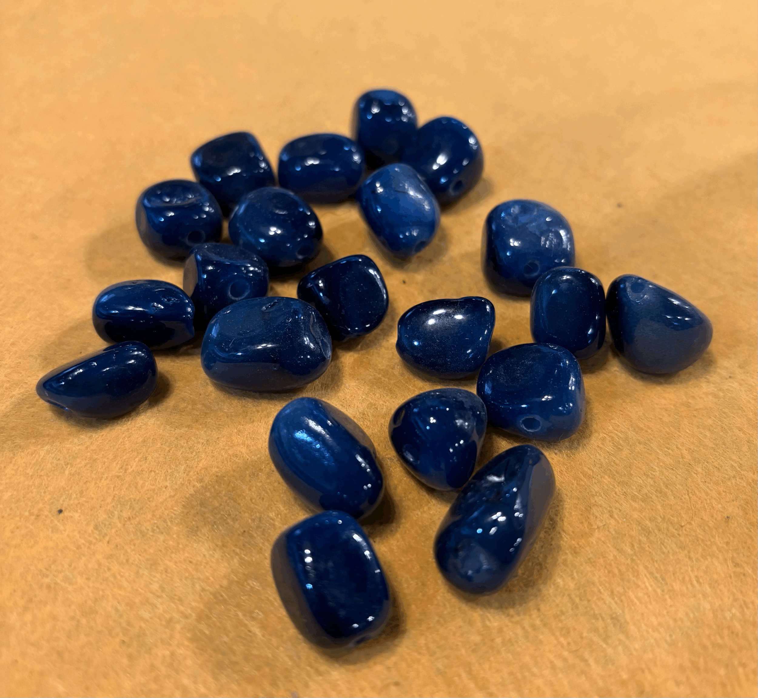 Midnight Blue Glass Bead