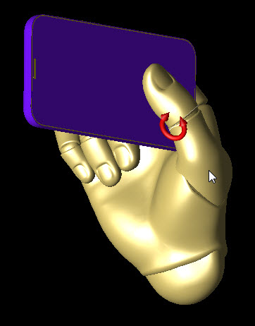 The performance of handheld devices can be tested with various grips.
