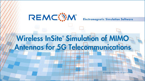 Simulation und Analyse einer tragbaren Dual-Band MIMO-Antenne - Remcom