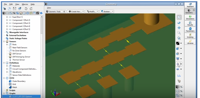 Demonstration of Full-Wave Matching Circuit Optimization in XFdtd