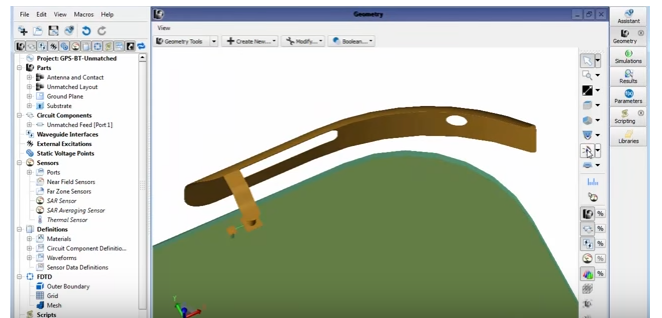 XFdtd and Optenni Lab Integration for Matching Circuit Design