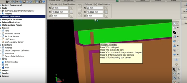 XFdtd FICA Antenna Creation Tutorial Series