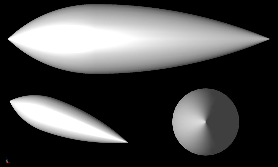 Figure 2 The Double Ogive geometry.