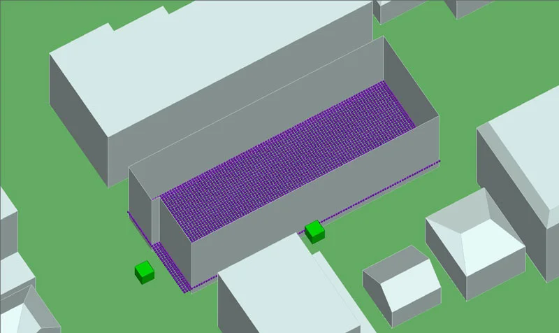 Figure 5: Unknown layout receivers within the building structure.
