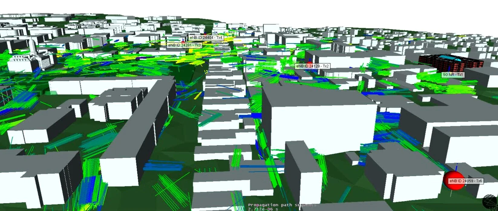  LTE and 5G NR Propagation in a Suburban Environment using Wireless InSite 3D Ray Tracing