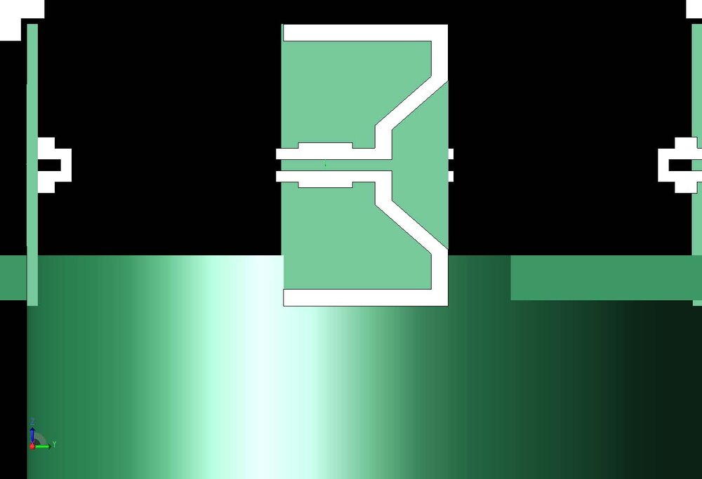 Figure 3: A closer view of one of the 5 GHz antennas is shown. The 2.4/6 GHz antennas have a similar design.