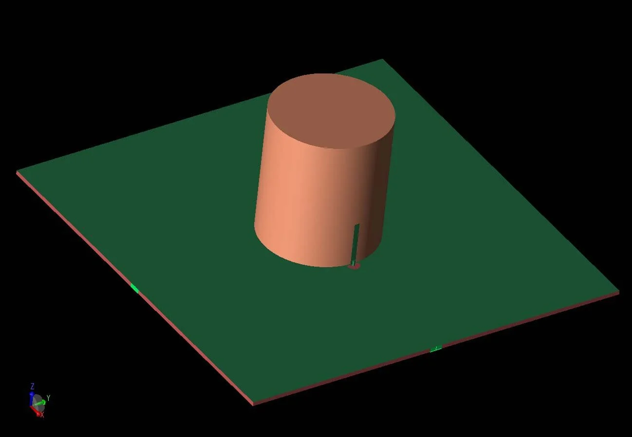 EM Simulation of DualBand and Wideband DualPolarized Cylindrical