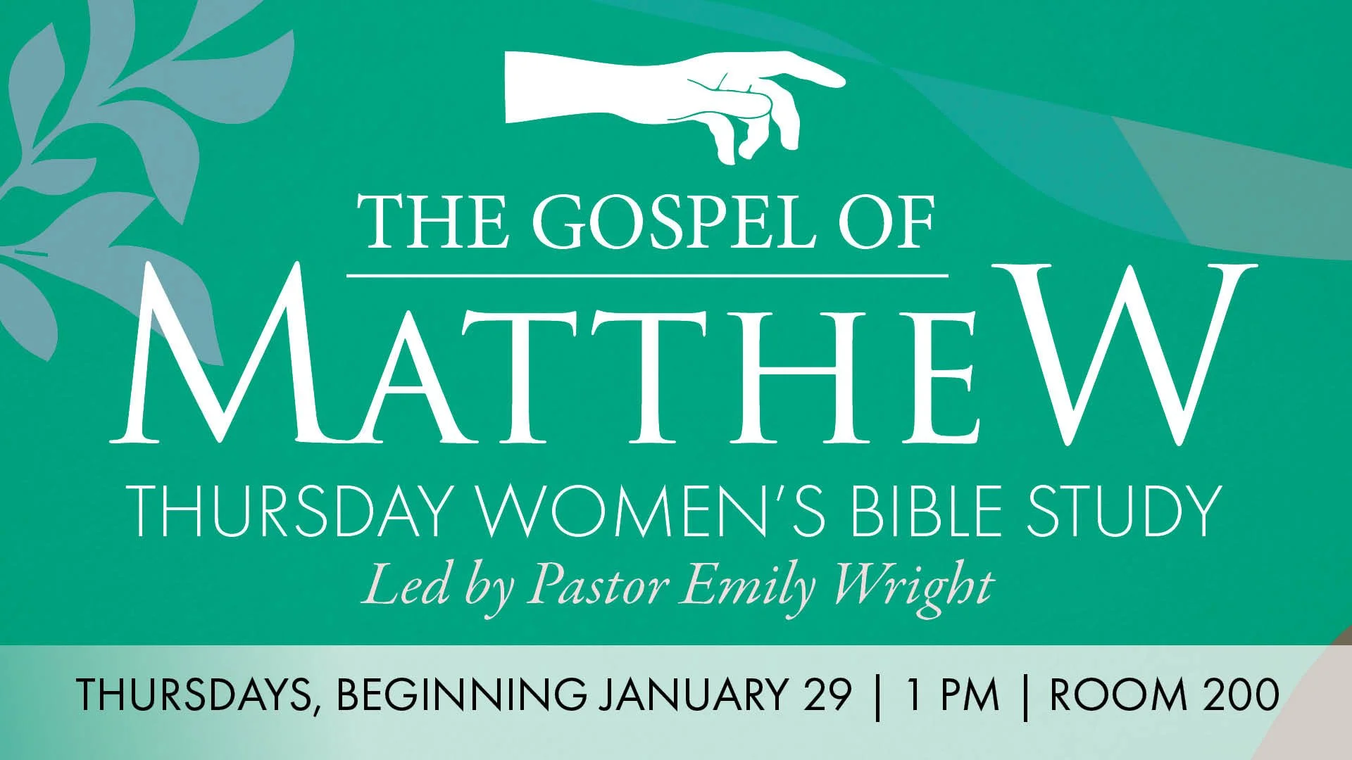 Thursday Women's Bible Study