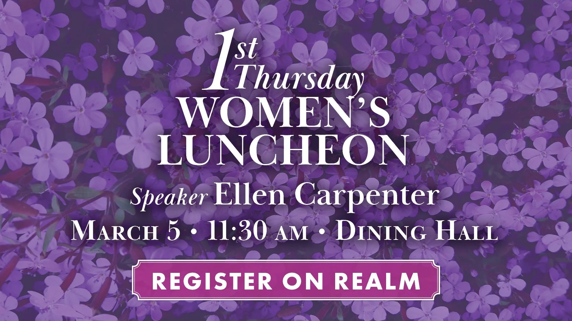 1st Thursday Women's Luncheon﻿