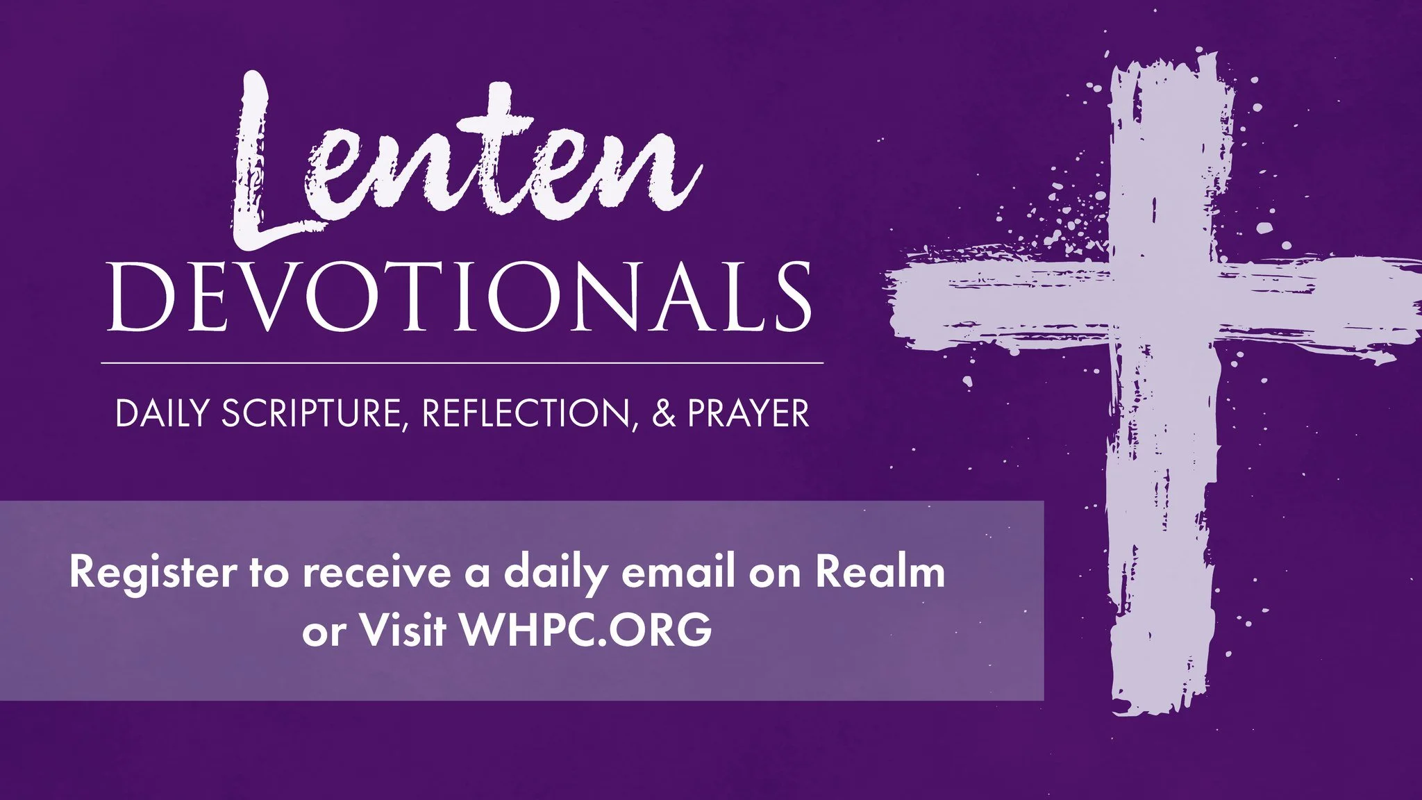 If you haven&rsquo;t already, sign up for our Lenten Devotionals. 🌿

From February 18 tTWHPC community. This meaningful resource is a wonderful way to journey through Lent together.

Devotionals are available online, or you can register on Realm to 