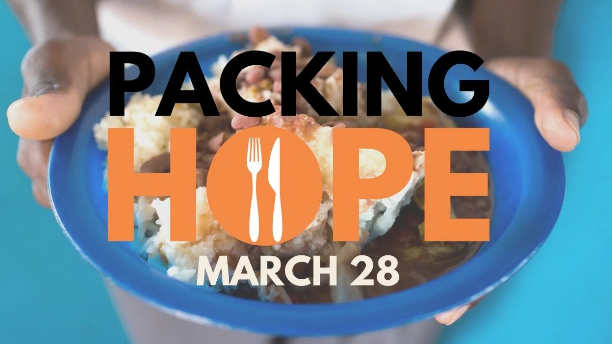 Packing Hope�
�Saturday, March 28 | 2-4 pm | WHPC�
�Help assemble 40,000 meals for students in Rwanda on March 28 at Packing Hope! The meals will feed 185 students for an entire year through @africanewlife. Join us as we serve along side @thevineaust