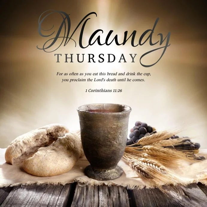 Maundy Thursday
Today | April 2

Join us this evening as we gather to remember Jesus&rsquo; commandment to love one another and share in a meaningful time of worship, reflection, and community.

All Church Dinner
5:30 pm | Dining Hall
Enjoy home-made