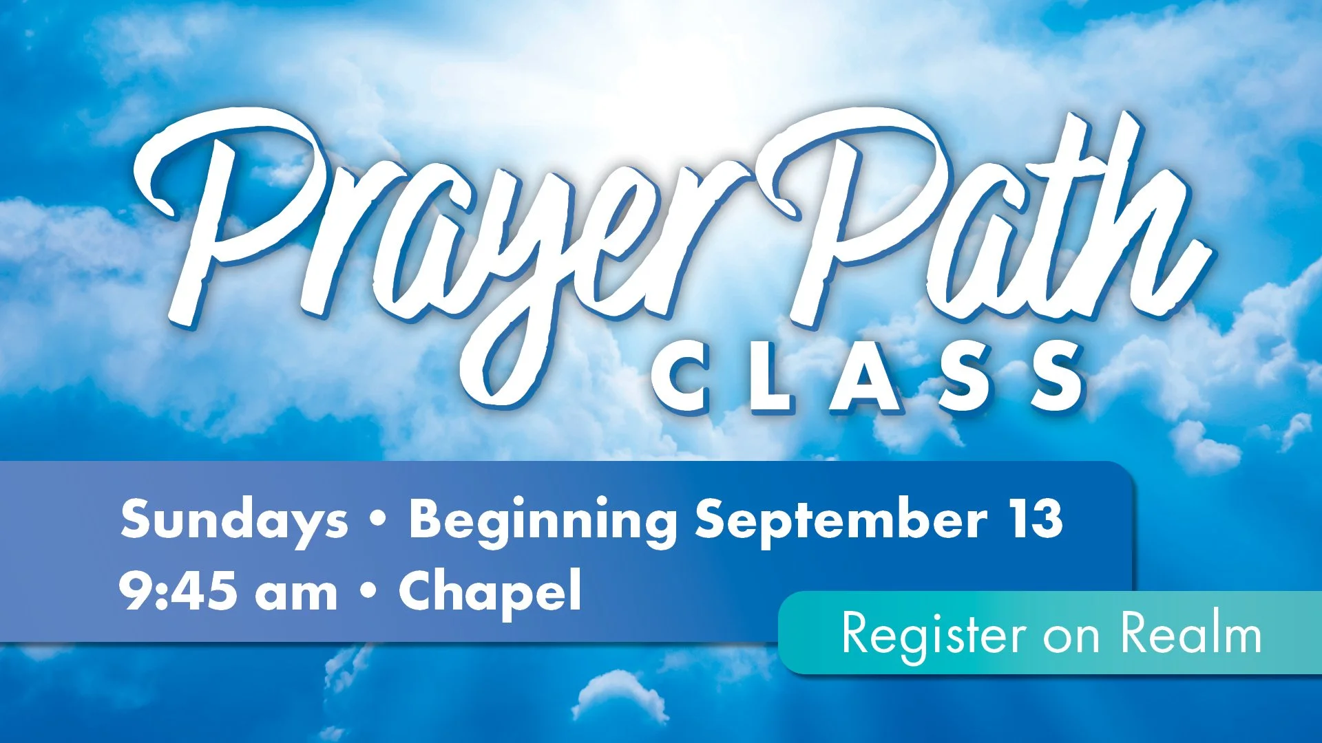 Prayer Path Class﻿