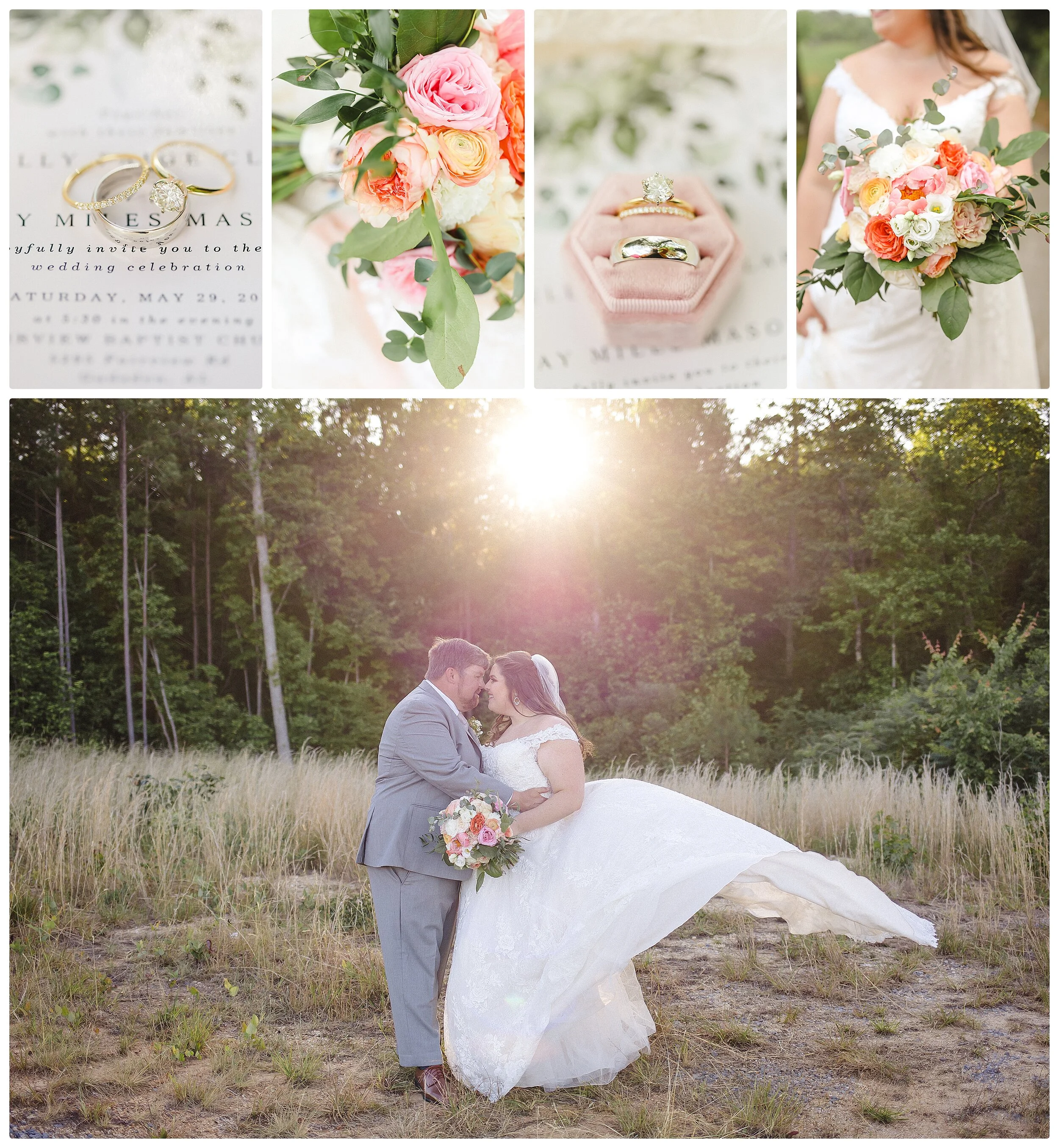 A Summer Church Wedding in Alabama
