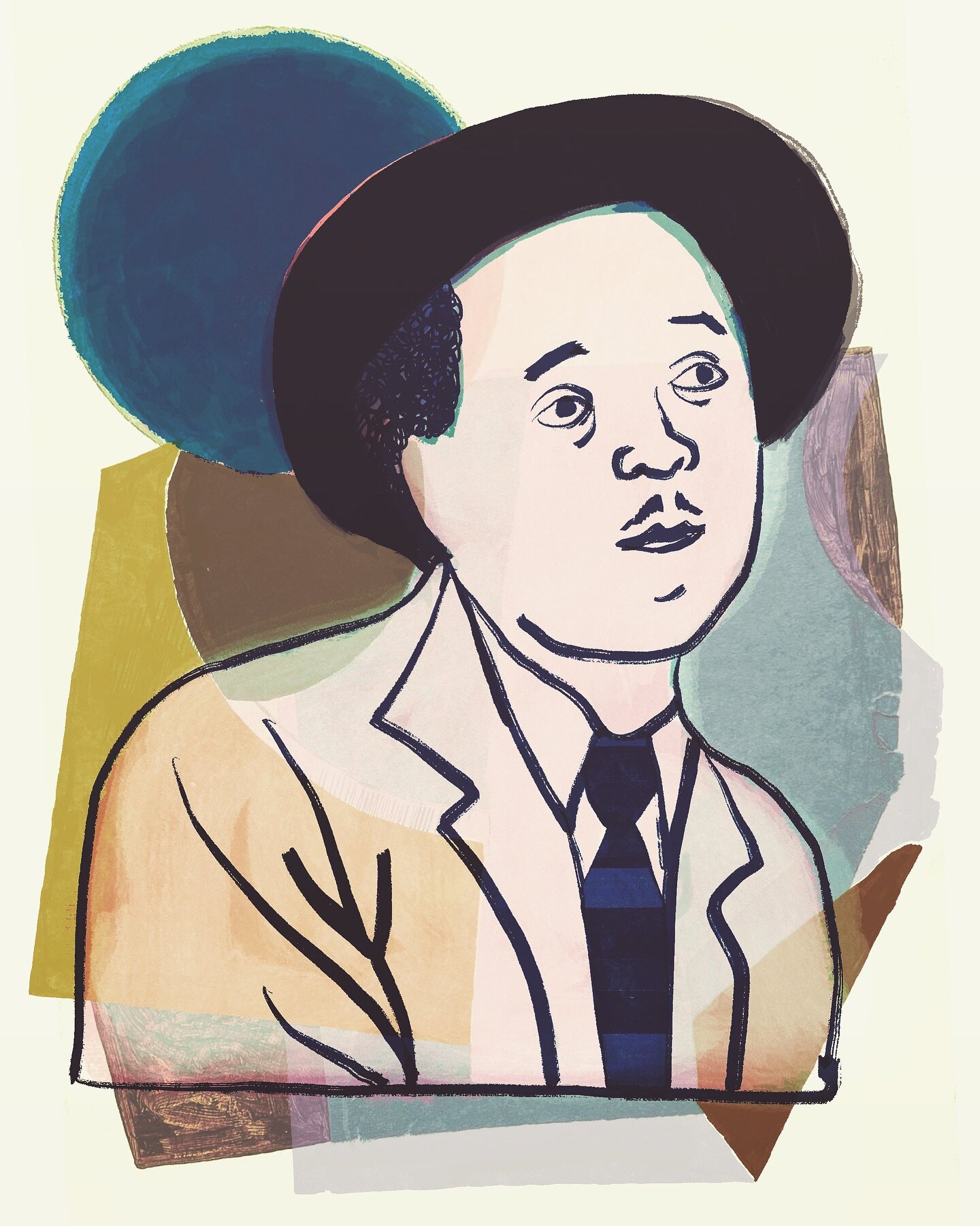 The great saxophone player Lester Young (2020) One of my first iPad drawings with a bit of (hand painted) collage.

#portrait #illustration #collage #lesteryoung #saxophone #jazz #musician #illustrator #davidpohl #pittsburgh