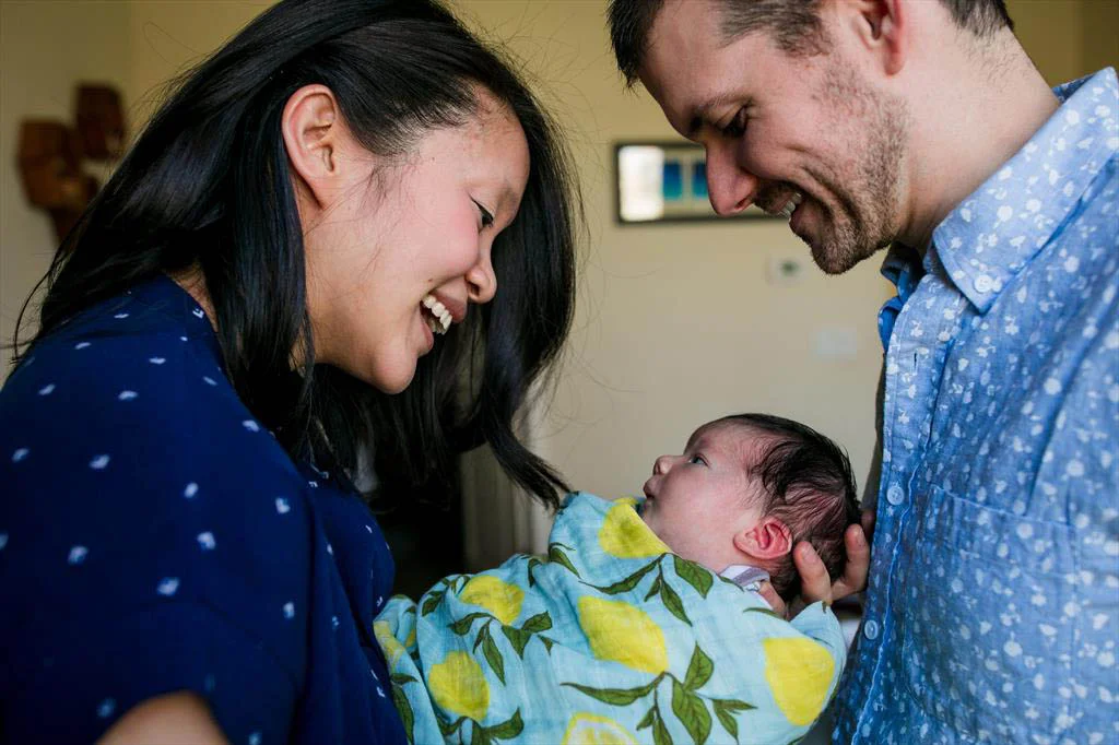 Ben McCann (CS 2006, MBA 2006) and Stephanie Lin with their new daughter Alexis.