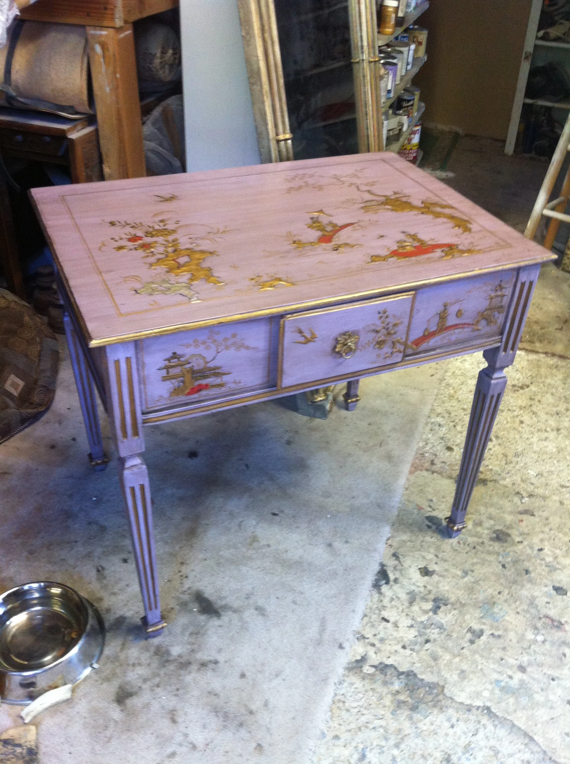 small chinoiserie desk