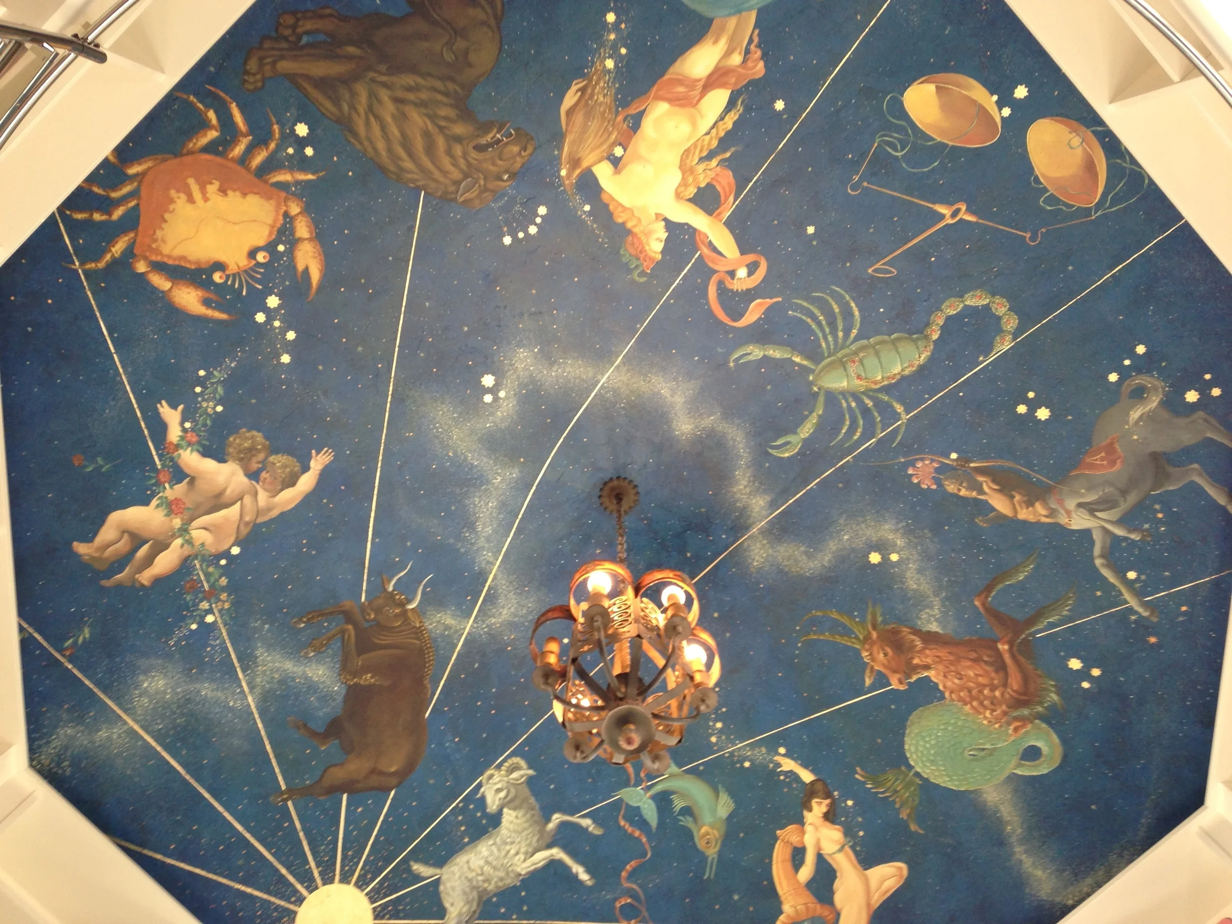 zodiac theme mural