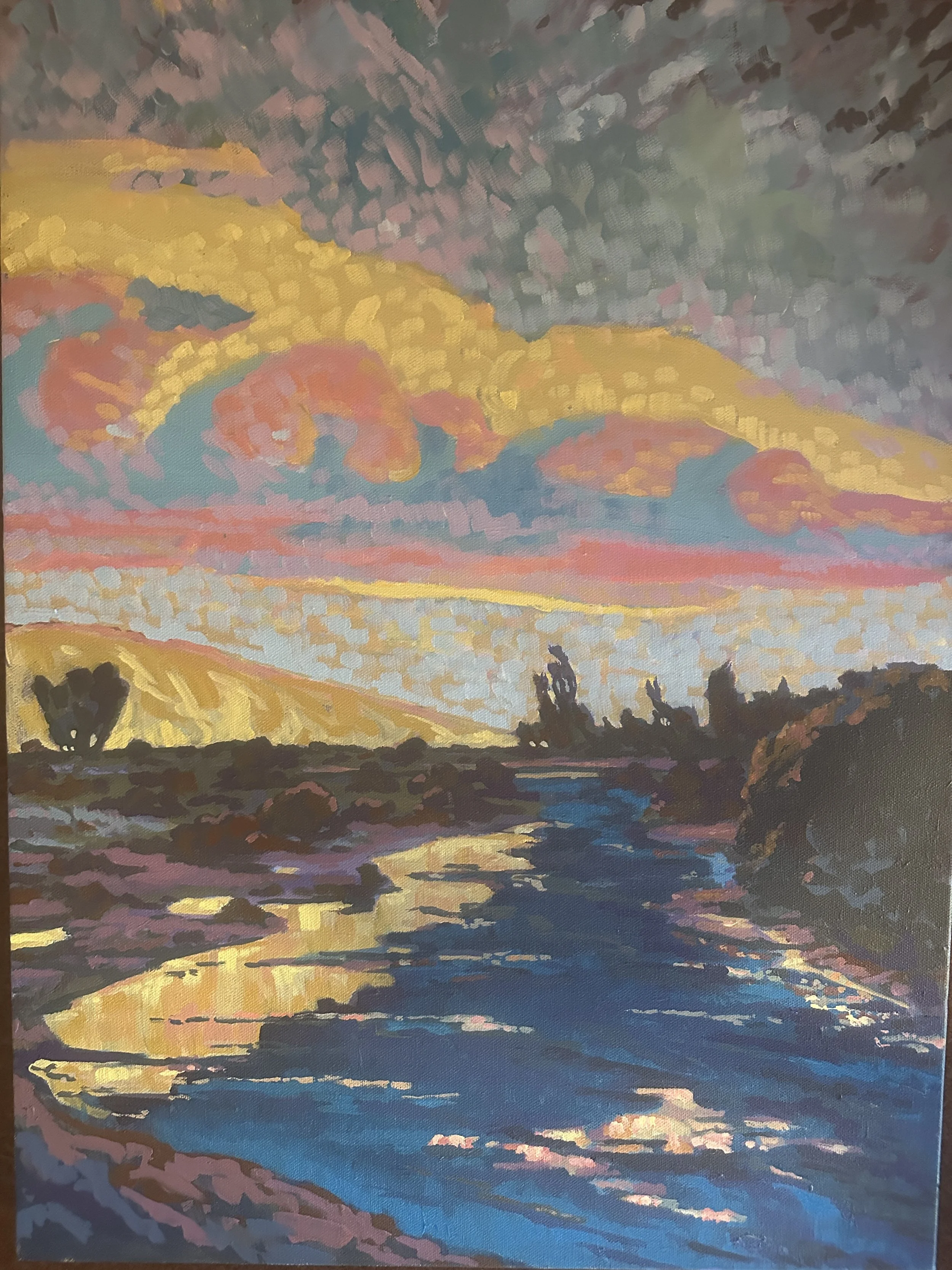 sunrise seasonal creek 24 x 18