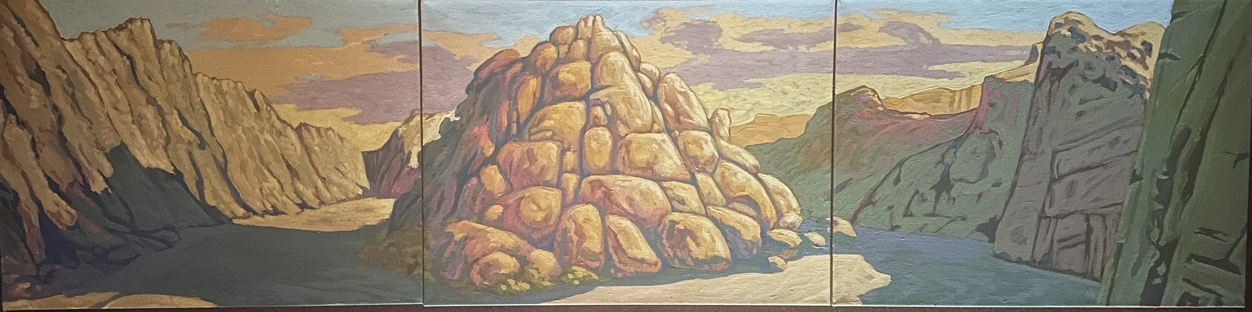 painted canyon triptych