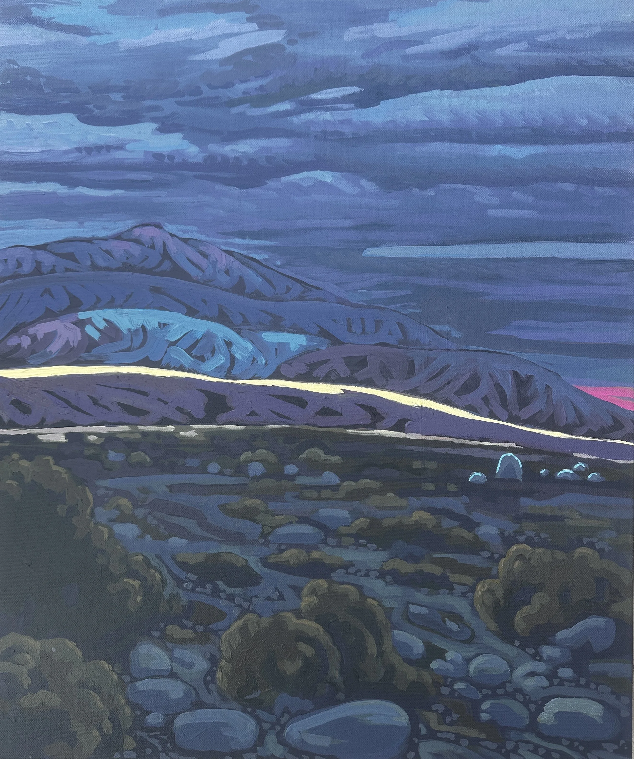 sunset at the pass 24 x 18