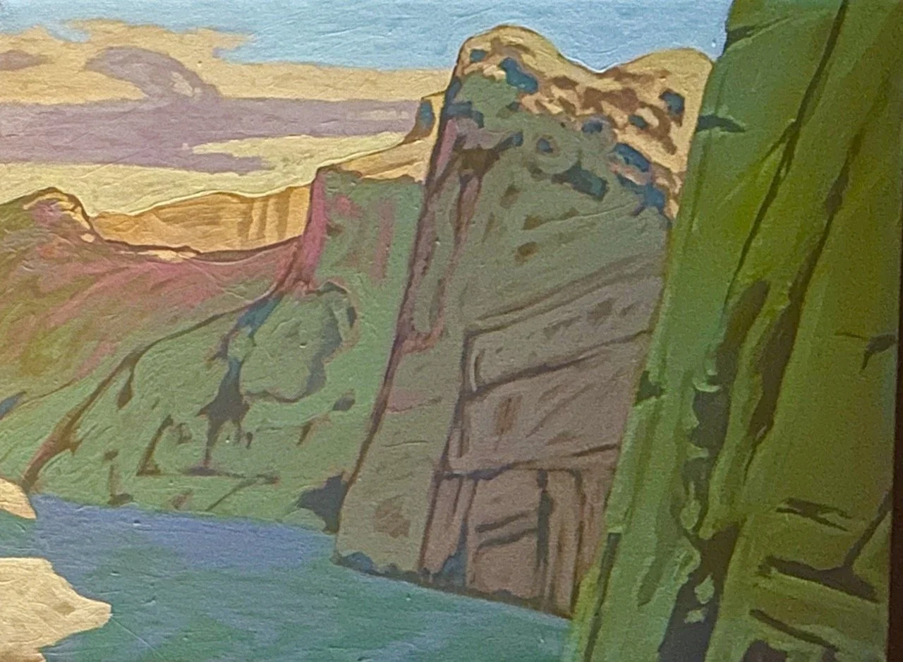 painted Canyon triptych detail