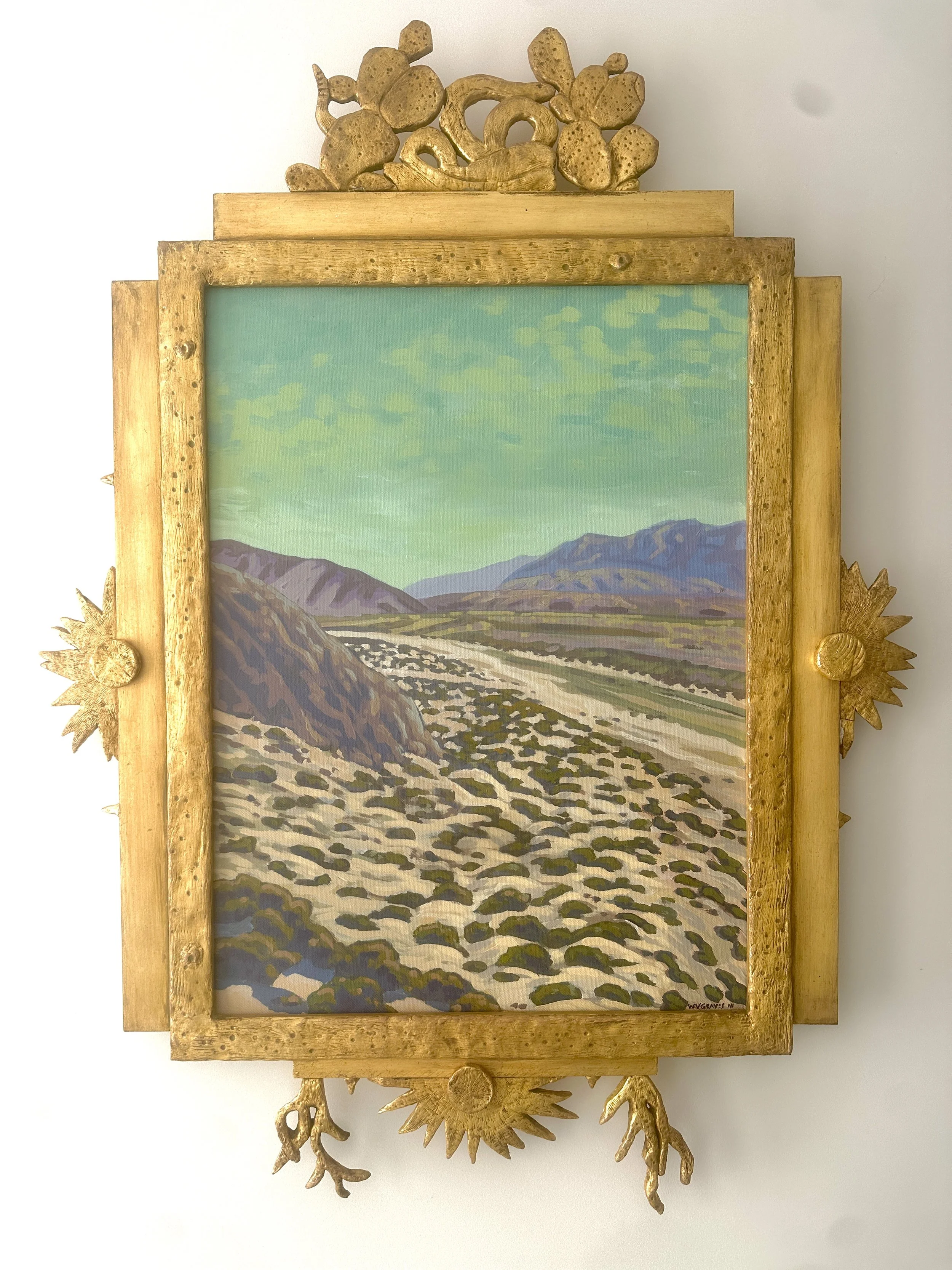 View. from Windy Point,  handmade frame 